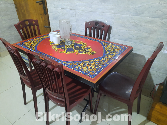 RFL DINING TABLE & 6 CHAIR
